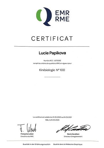affiliation RME 2021 kinésiologie